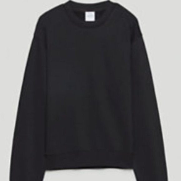TNA Black Airy Crewnect Sweatshirt - Picture 1 of 4